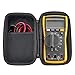 HESPLUS Case for Fluke 117/116 / 115/114 Digital Multimeter Meter Case,Shockproof Water-Resistant EVA Hard Shell with Inner Pocket for Meter Test Leads
