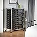 VonHaus Black 15 Drawer Organizer Cart with Rolling Wheels Multi-Purpose Utility Trolley for Home, Office, Art, Crafts and Beauty Storage