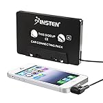 INSTEN 3.5mm Universal Car Audio Cassette Adapter for Smartphones, 3-Feet Cord (Black)