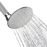 AKDY 5 Inch High Pressure Rain & Waterfall Fixed Showerhead with Adjustable Metal Swivel Ball Joint - Nature & SPA Like Shower Experience Even at Low Water Flow & Pressure