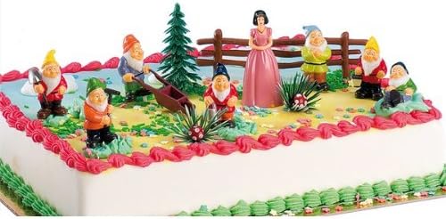 Dekoback 02 08 000 Set De Decoration Pour Gateaux Blanche Neige Et Les 7 Nains 12 Pieces Amazon Fr Cuisine Maison