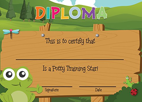 Potty Training Chart - Reward Sticker Chart - Nature Forest Theme - Marks Behavior Progress – Motivational Toilet Training for Toddlers and Children – Great for Boys and for Girls - Thumbnail 5