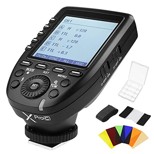 Godox XPro-C Wireless Flash Trigger Transmitter E-TTL 2.4G HSS Large Screen for Canon DSLR Camera