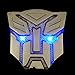 HengJia Auto Parts Car Solar energy LED Transformers Metal 3D Emblem, led Styling Warning Lamp-Optimus prime                                                           