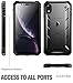 iPhone XR Rugged Case, Poetic Revolution [360 Degree Protection][Kick-Stand] Full-Body Rugged Heavy Duty Case with [Built-in-Screen Protector] for Apple iPhone XR 6.1