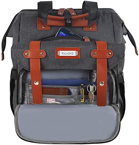 Travel Laptop Backpack, Doctor Teacher Work RFID Anti Theft Durable Laptops Backpack with USB Charging Port, Water Resistant Wide Open College School Computer Bag for Men Women Fits 15.6 Inch Notebook 4 Travel Laptop Backpack, Doctor Teacher Work RFID Anti Theft Durable Laptops Backpack with USB Charging Port, Water Resistant Wide Open College School Computer Bag for Men Women Fits 15.6 Inch Notebook