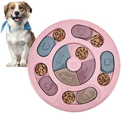 ペット食器 早食い防止 犬 猫 知育玩具 Iq Up ストレス解消 餌入れおもちゃ 食事楽しみ増やし ペットトレーニング レッド