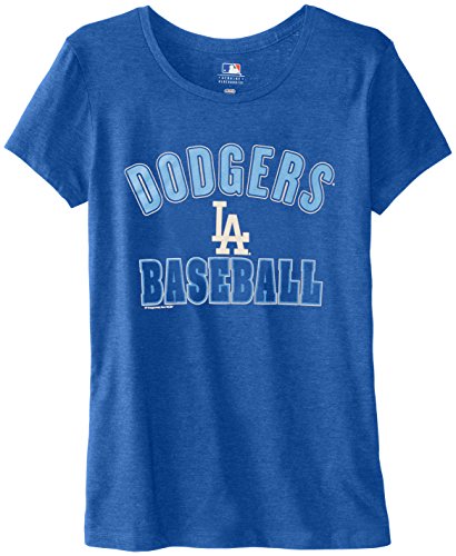 MLB Los Angeles Dodgers Women's 59M Tee, Royal Heather, Large