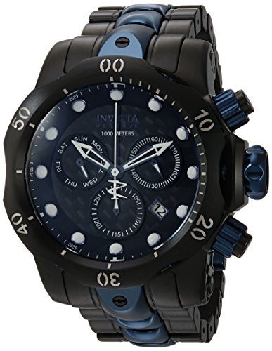 Invicta Men's 'Reserve' Quartz Stainless Steel Casual Watch, Color:Black (Model: 25062)