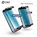 D&P Samsung S7 Edge 3D Curved Fit Tempered Glass Screen Protector Full Protection / High-Transparency / Anti-Fingerprint / / Anti-Bubbles / Anti-Scratch / Black[1+1 Pack]