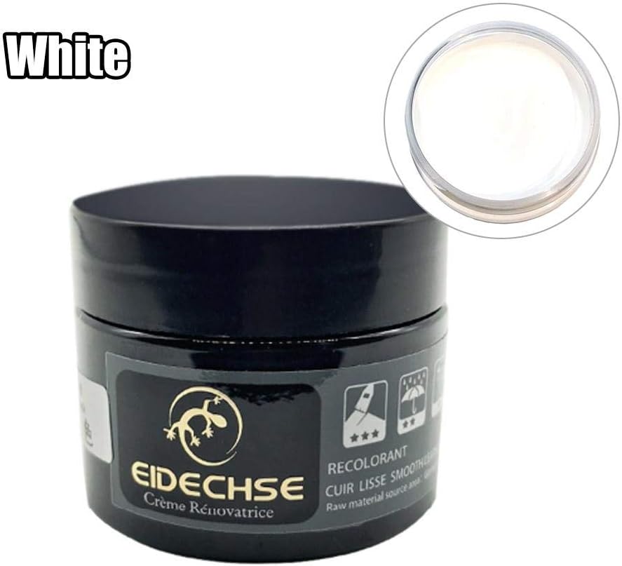 Leather Restorer Colour Recoloring Balm Cream Complementary Color Repair Paste Leather Care Repair Faded Scratched Leather for Sofa, Car Seat Steering Wheel 50ml