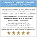 Passport to Organics Clear Face Turmeric Cream Cleanser - Gentle, Everyday Face Wash with Turmeric, Olive Oil and Aloe Vera - Moisturizing Face Wash with Antioxidants for Anti-Aging - 4oz.