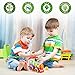 LUKAT Toddler Toy for 1 2 3 4 Years Old Baby Activity Early Educational Toys Drop and Go Truck with 3 Color Balls Popper Sorting / Light/ Talking Music Locomotive