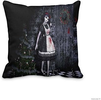 Messy Christmas christmas messy wallpapers wallpaper Throw Pillow Case 18x18inch