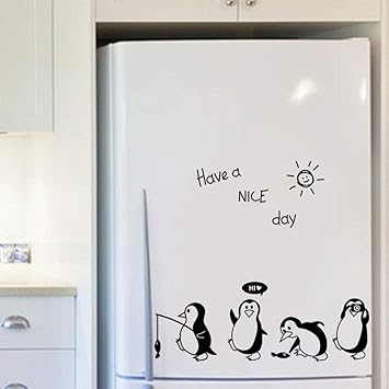 Have A Nice Day Etiqueta engomada linda del pingüino Refrigerador ...