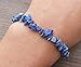 [A&S Crystals] LAPIS LAZULI Natural Stone Gemstone Stretchy Chip Bracelet