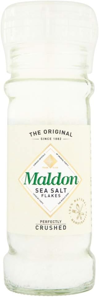 Maldon Crushed Sea Salt Flakes Grinder, 55g, 55 g (Pack of 1)