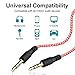 UMECORE AUX Cord for Car, 7 Pack 3.5mm Auxiliary Audio Cable, Stereo AUX Cable with Flexible Nylon Braided Cords for Car iPad iPhone Samsung Galaxy Google Pixel Tablet PC Headphone Speaker Mic