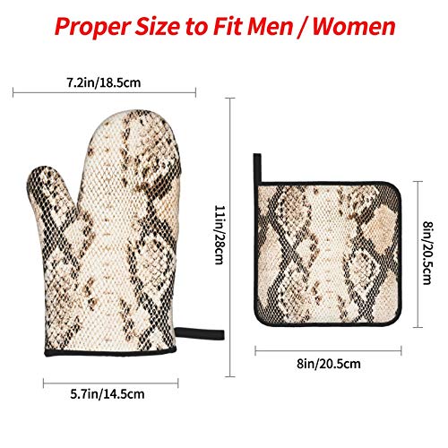 51%2B4zqtguuL Juego de Manoplas y Porta ollas para Horno,Fondo de Piel de Serpiente,Guantes y agarraderas Resistentes al Calor para… Juego de Manoplas y Porta ollas para Horno,Fondo de Piel de Serpiente,Guantes y agarraderas Resistentes al Calor para… - Imagen 5