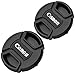 2 PCS 58mm Lens Cap For Canon Replaces E-58 II - Black primary