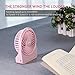 Yoobao F01 3300mAh Rechargeable Battery Powered Fan Mini Portable USB Fan Table Desktop Personal Fan for Home and Office Cooling, Traveling Camping Handheld Fan with Flashlight (3 Speeds) - White