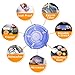 Silicone Stretch Lids 12 Pack, Reusable Durable and Expandable Food Covers, Silicone Lids Fits Various Sizes and Shape for Containers, Keeping Food Fresh - TESUE