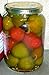 Cora Whole Pickled Hot Cherry Peppers (Hot), Large 1 Quart Jar (2) Pack
