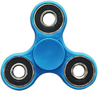 Trainshow Fidget Tri-Spinner Toy Stress Reducer Ceramic Bearing - Perfect For ADD, ADHD, Anti-Anxiety, and Autism Adult Children (Blue)