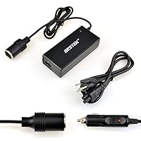 bestek cigarette lighter adapter BESTEK 90W 7.5A AC to 12V DC Power Adapter Car Cigarette Lighter Port Power  Converter