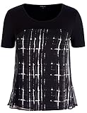 Chicwe Women's Plus Size Top Blouse With Back Cross Slit 1X-4X