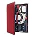 Strapbook Elastic Grid Organizer Book for Electronics Accessories Travel Cables Chargers and More (Red)