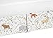 Sweet Jojo Designs Blue, Grey and White Animal Print Crib Bed Skirt Dust Ruffle for Woodland Toile Boys or Girls Baby Bedding Sets