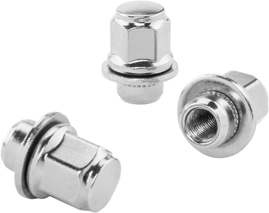 12x1.5 Lug Nuts 20 Pcs Chrome Closed End Mag Style Lug Nuts with Washer 13/16'' (21mm) Hex Compatible for Toyota Camry/Corolla/Tacoma Lexus 5 Lug 4 Lug Wheels: Automotive
