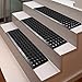 casa pura Set of 5 Non-Slip Outdoor Rubber Ring Stair Tread Mats, 1