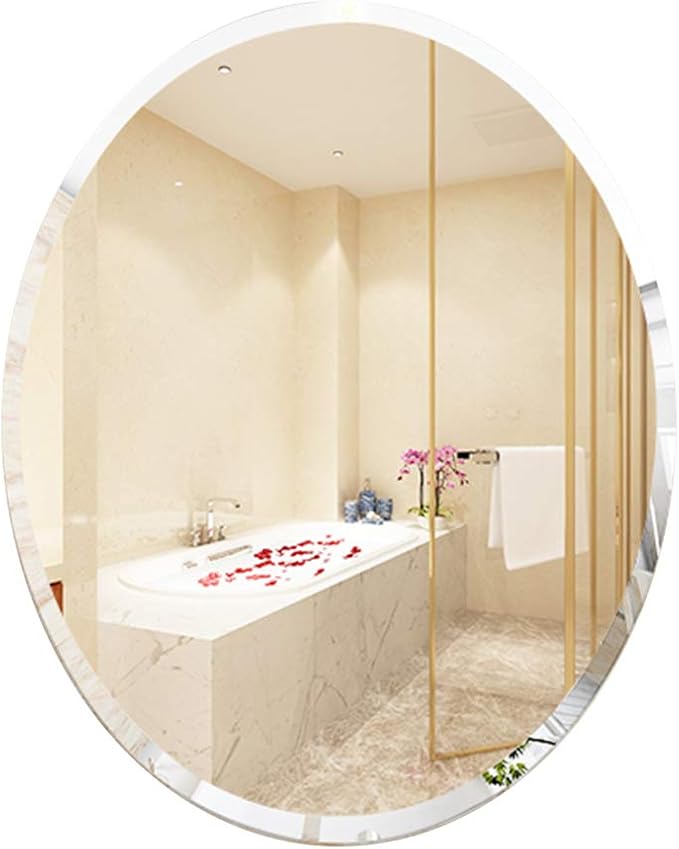 YLMF Espejo Ovalado Biselado, Vidrio flotado, imágenes HD, Superficie