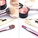ENZO KEN Girls Makeup Brushes Set for Teens with Case, Glitter Teen Make up Brush Set, Eyeshadow Brush Set for Teen Girls, Teenagers Eye Shadow Brush Set, Vegan Makeup Brush