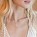 PAVOI 14K Rose Gold Plated Moon Shape Mother of Pearl Necklace