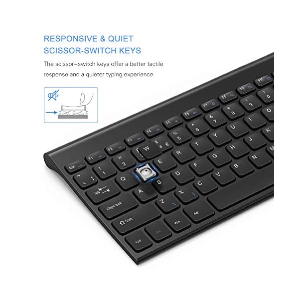 Wireless-Rechargeable-Keyboard-Jelly-Comb-KUS-009D-24GHz-Compact-Wireless-Keyboard-QWERTY-UK-Layout-Ultra-Slim-Portable-Black Wireless Rechargeable Keyboard, Jelly Comb KUS-009D 2.4GHz Compact Wireless Keyboard QWERTY UK Layout, Ultra Slim…
