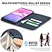Galaxy S10+ Plus Case, SHIELDON Genuine Leather Galaxy Wallet Case Folio Cover Kickstand with Credit Card Slots Full Protection Magnetic Case Compatible with Galaxy S10 Plus (6.4 Inch) - Dark Blue