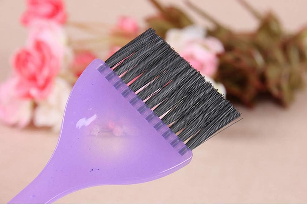 6Pcs 7.9" Professional Dye Brush Set Multicolor Plastic Hair Dye Coloring Brushes Hair Color Dyeing Applicator Hair Tint DIY Brush Accessories Tool for Salon (Color Random): Health & Personal Care