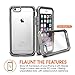 iPhone 6s Case, roocase [Glacier TOUGH] iPhone 6 (4.7) Hybrid Scratch Resistant Clear PC / TPU Armor Full Body Protection Case Cover with Built-in Screen Protector for Apple iPhone 6 / 6s (2015), Granite Black