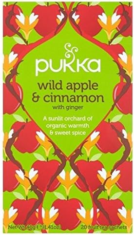 PukkaWild Apple & Cinnamon with Ginger Teabags 20 per pack - Pack of 2
