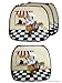 Set Lot 4 Cover Fat French Chef Kitchen Cushion Chair Covers Bistro Home Decor