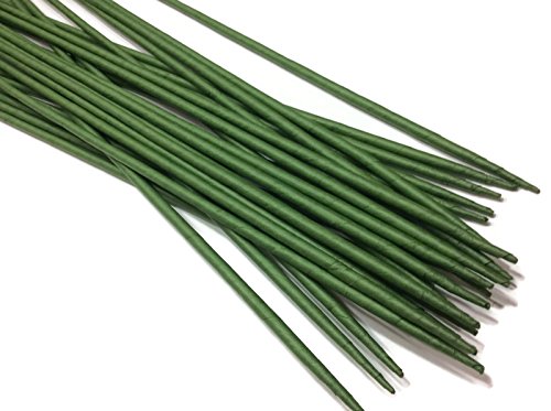 Stems Wire Large Long Big Length 24" X 7 mm Floral Wire Flower Stem Artificial Floral Stem Green Wire Stems Gauge#14