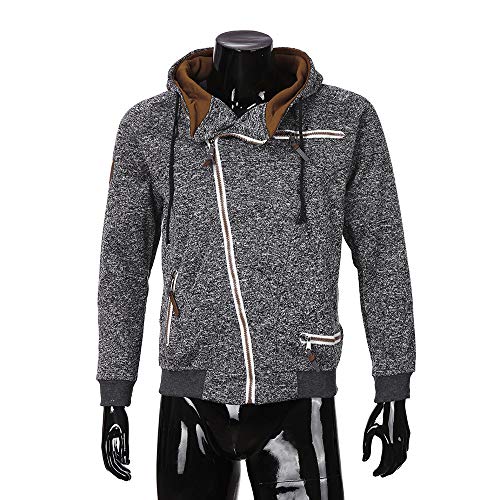 Clearance! Fashion Men's Casual Long Sleeve Autumn Zipper Hooded Sweatshirt Outwear Tops Blouse