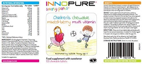 SmartyPants® 120 Vegan Chewable Kids Multivitamin Tablets, All B Vitamins, Vitamins D - Image 3