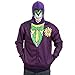 DC Comics Joker Face Costume Hoodie- XLarge Purple