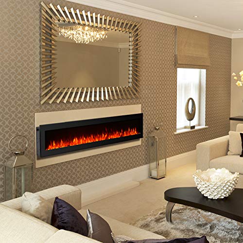 Gmhome 60 Electric Fireplace Wall Mounted Freestanding Heater