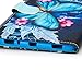 Dteck Case for Samsung Galaxy Tab 3 (8.0 Inch, 2013 Released, Model Number SM-T310 /SM-T311 /SM-T315) - Slim Lightweight Leather Wallet Stand Flip Cute Cover with Auto Sleep Wake (Butterfly Flower)