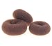 AJOY 3 Pieces Bun Makers - Small, Medium, Large (2-4 inch) Hair Donuts for Kids' Ballet Buns, Girls' Toddler Hair Forms, Brown